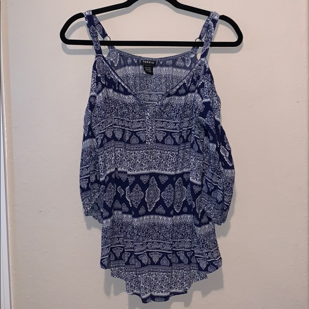 Off-the-Shoulder Torrid Blouse